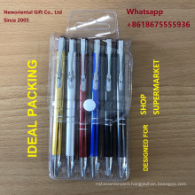 New Packing Aluminum Ball pens, Metal Ballpoint Pens For Super Market. Hotsale pens on Amazon,Ebay, Will.